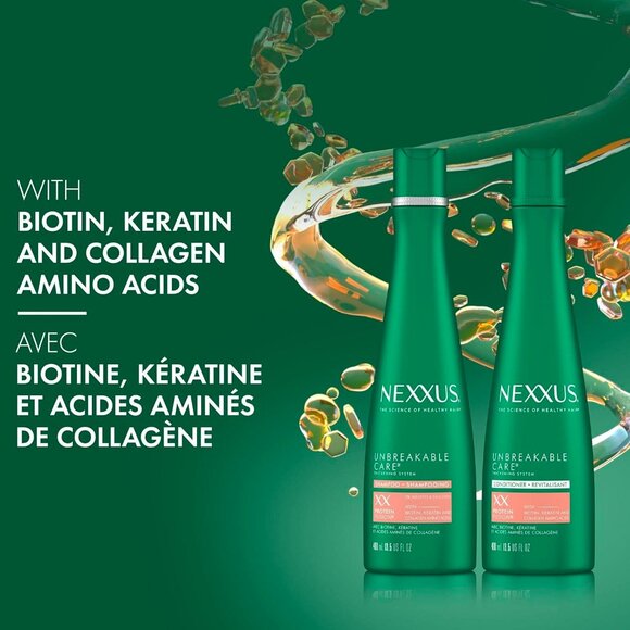Nexxus Salon Unbreakable Care Protein/Biotin/Keratin Shampoo & Conditioner Set - Picture 7 of 14